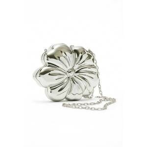 NEW MARLO kids gracie flower bag in silver
